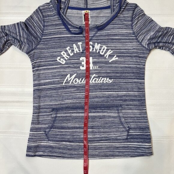 $5 Add-on‎ SALE Smoky Mountains LS T-Shirt Hoodie Blue Size S  LE Liquid Energy - Picture 7 of 10